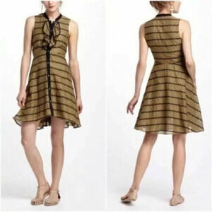 ANTHRO Postmark Sleeveless Embroidered Dress